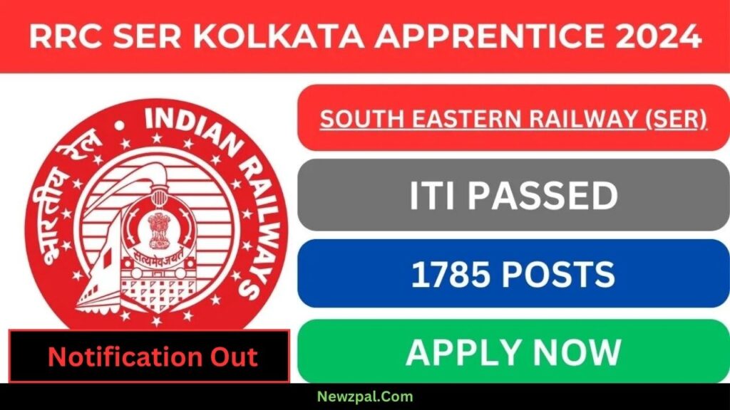 South Eastern Railway (SER) RRC Kolkata: Recruitment of 1785 Trade Apprentices 2024