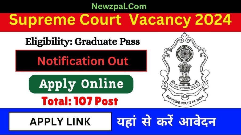 Supreme Court of India (SCI): Recruitment of Court Master, Senior Personal Assistant (SPA), and Personal Assistant (PA) 2024