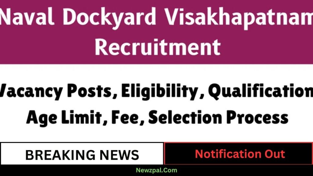 Indian Navy Naval Dockyard Visakhapatnam Apprentice Recruitment 2024: Apply Online for 275 Posts